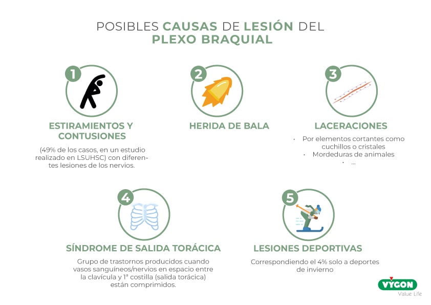 Causas lesión plexo braquial