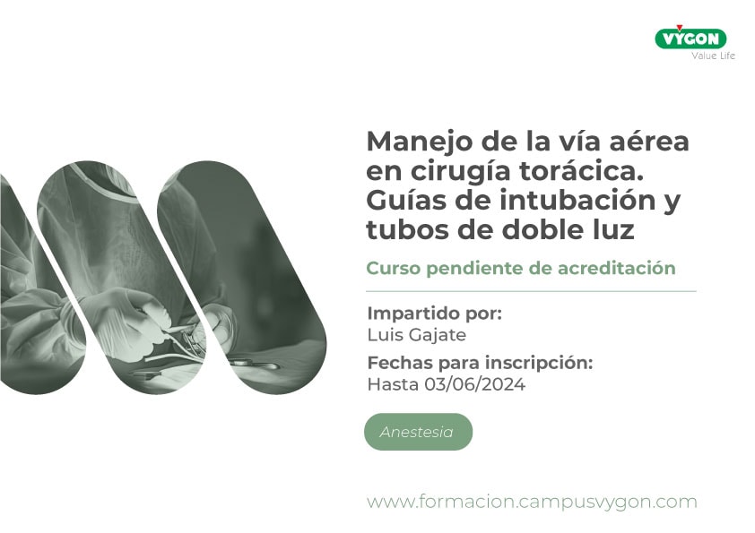 Curso Manejo de la vía aérea en cirugía torácica. Guías de intubación y tubos de doble luz.